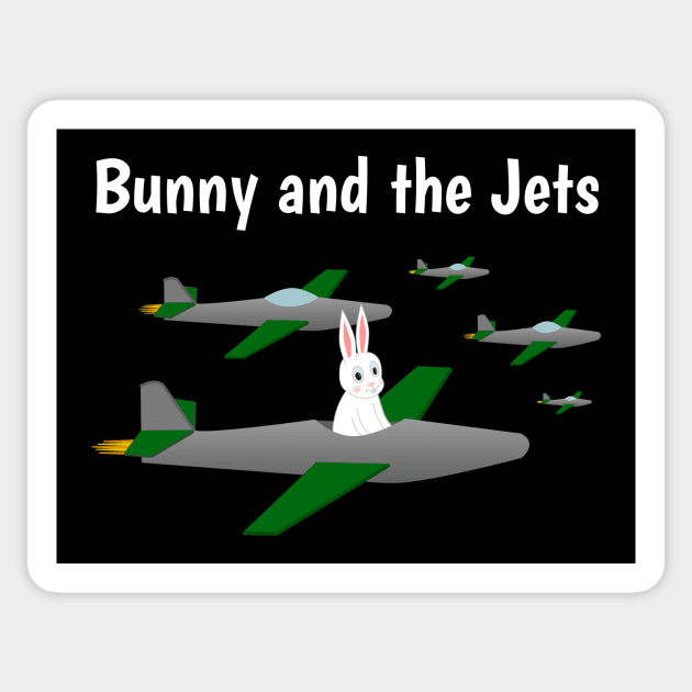 Bunny and the Jets Sticker by donovanh